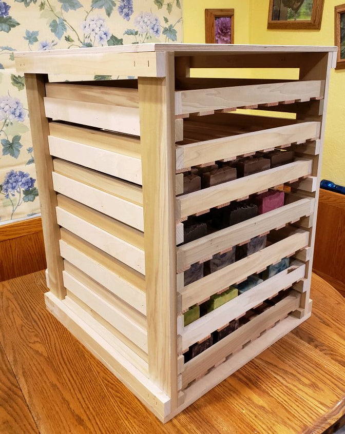 Finally found a flat drying rack! (Re-purposed Wooden Soap Dish